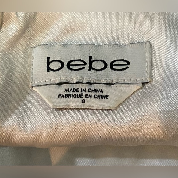 Bebe Sequined Covered Aztec Motif Sleeveless Crop Top w Matching Mini Skirt - Picture 10 of 11